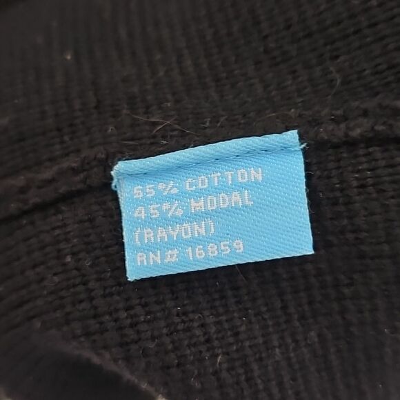 J. McLaughlin Large Black Cardigan with Gold Buckle Closure Accents - Picture 6 of 8